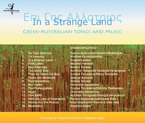 In a strange land: Back Cover